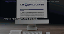 Desktop Screenshot of kep-meldungen.de