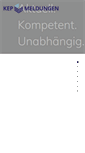 Mobile Screenshot of kep-meldungen.de