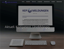 Tablet Screenshot of kep-meldungen.de